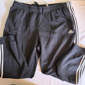 Adidas 3-Stripes Black Jogger Sweatpants 2XL – Men's